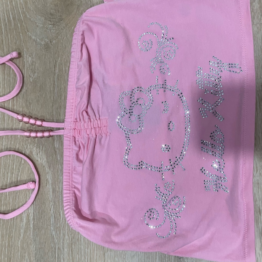 Hello kitty Rhinestone Halter Top - Picture 2 of 2